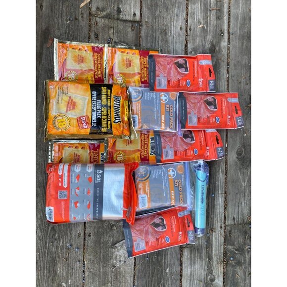 HUGE LOT SOL Heat Sheet Survival Emergency Blanket Body Warmer Cold Pack - Picture 4 of 6
